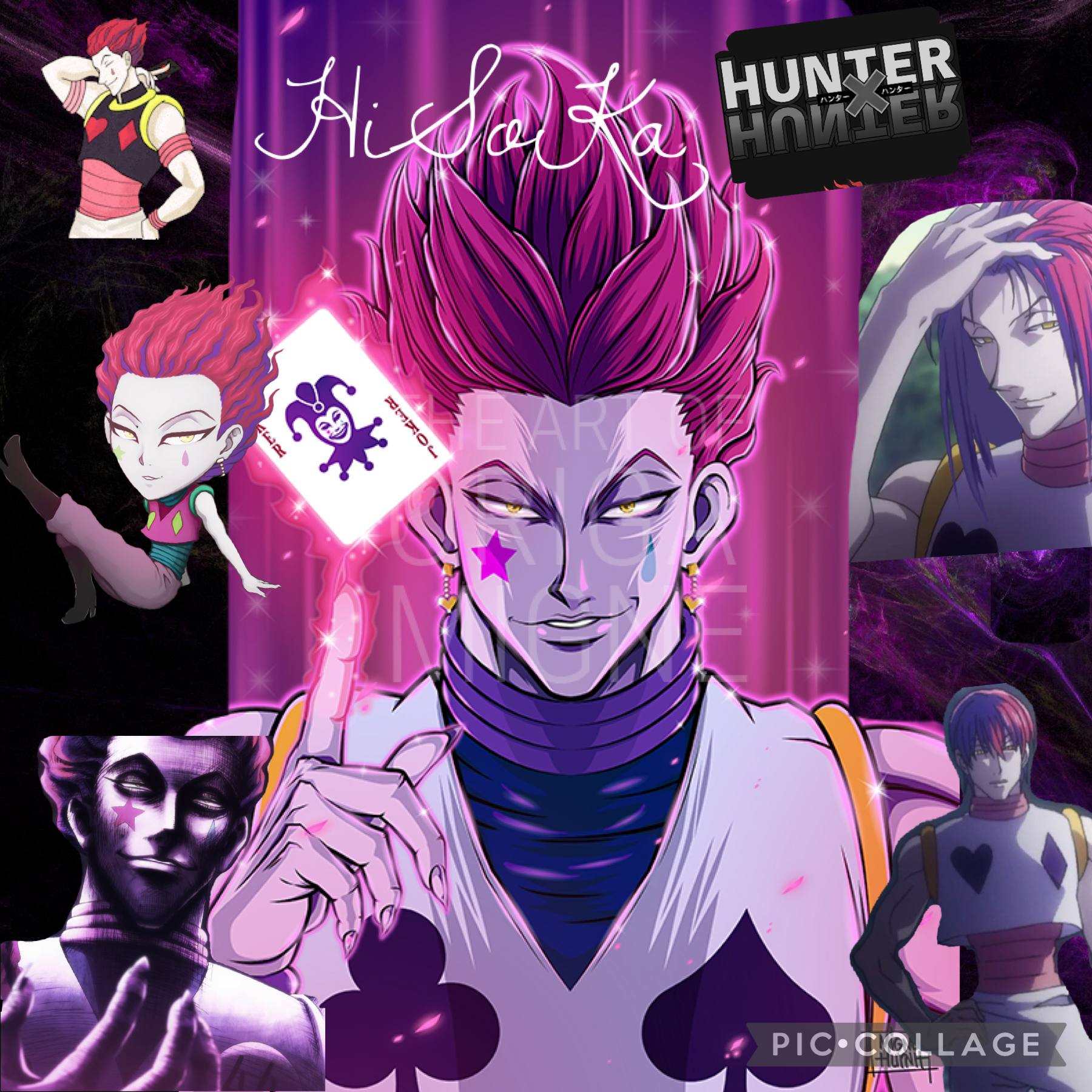 Hisoka from HxH he may be an animation but I’m a “big fan” 👀