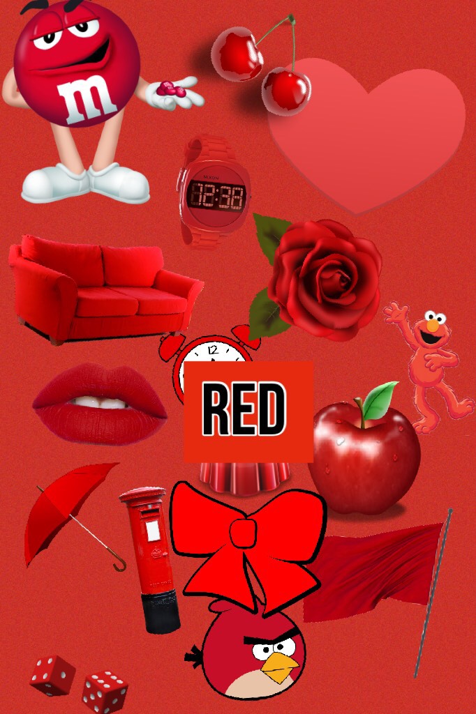 Red!!!!❤️👹💋👠🧣⛑🎒🌹🔥🍎🍉🍓🍒🥩🌶🍅🍫🏓🛷🥊⛳️🥅🎟🥁🎯🚒🚗🏎🚨🚘⛽️🗼☎️🎈
