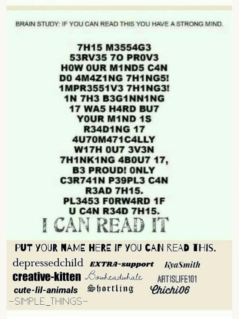 Comment or repost if u can read!