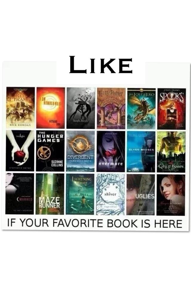 Like if your fav book is here