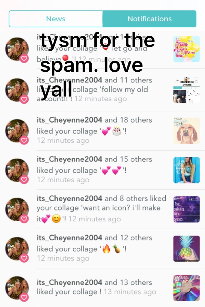 tysm for the spam. love yall