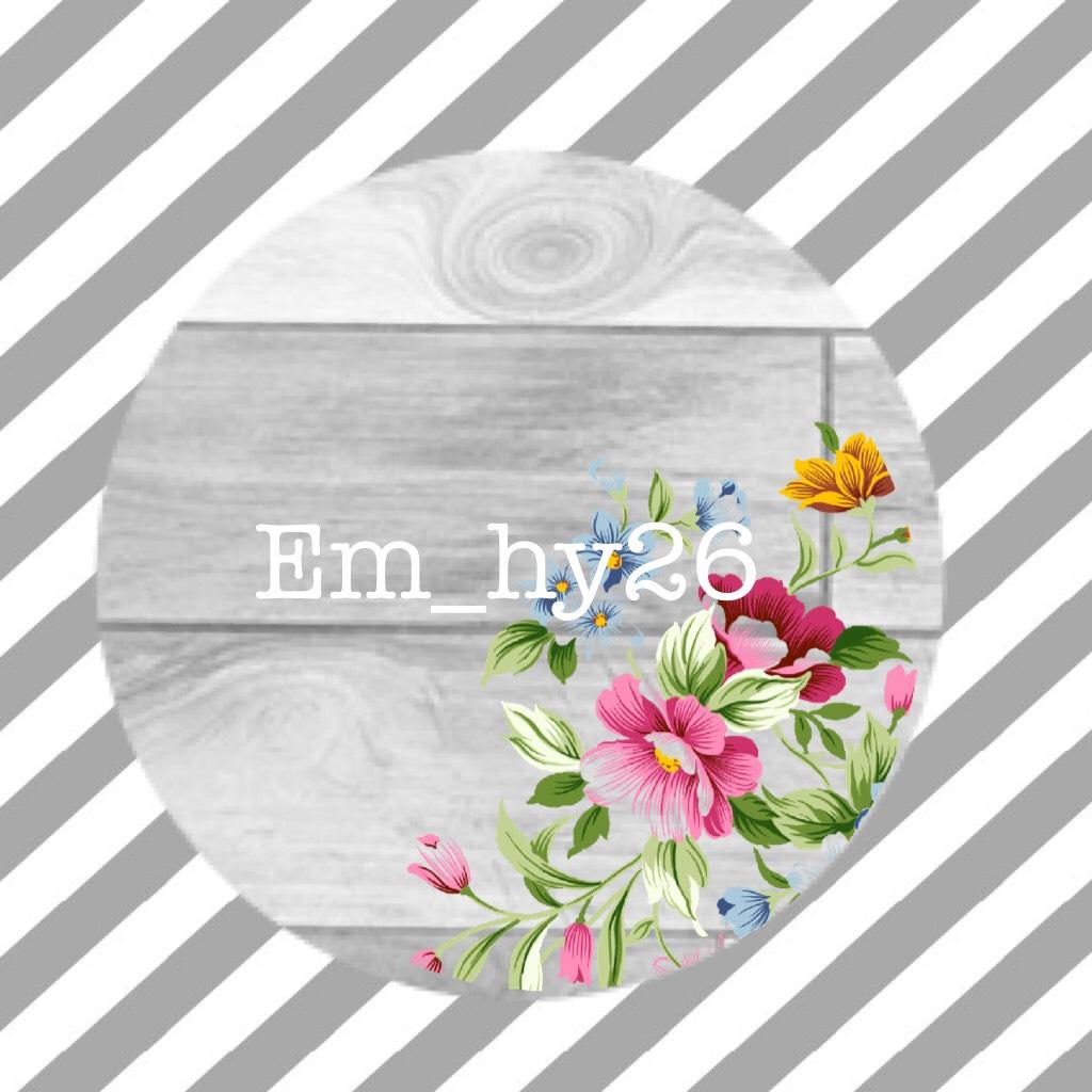 Icon for em_hy26 thats her username for Instagram. 