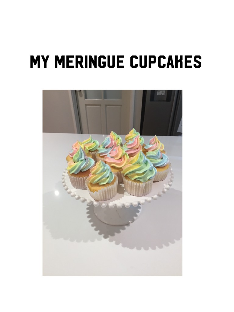 My meringue cupcakes