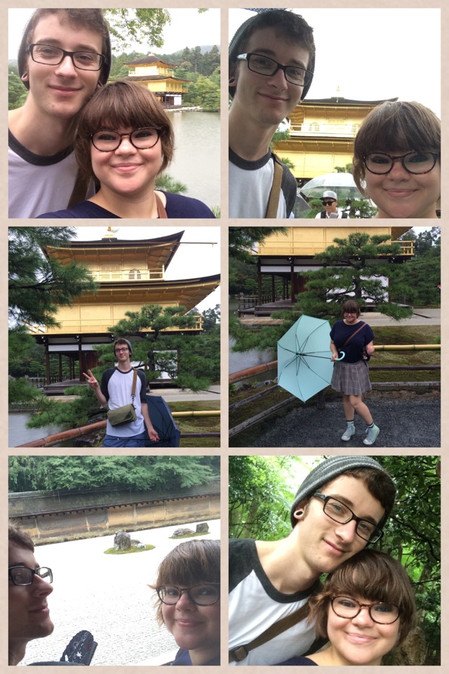had a very busy very rainy day as we visited #Kinkakuji and #Ryōanji.  party hard in the rain