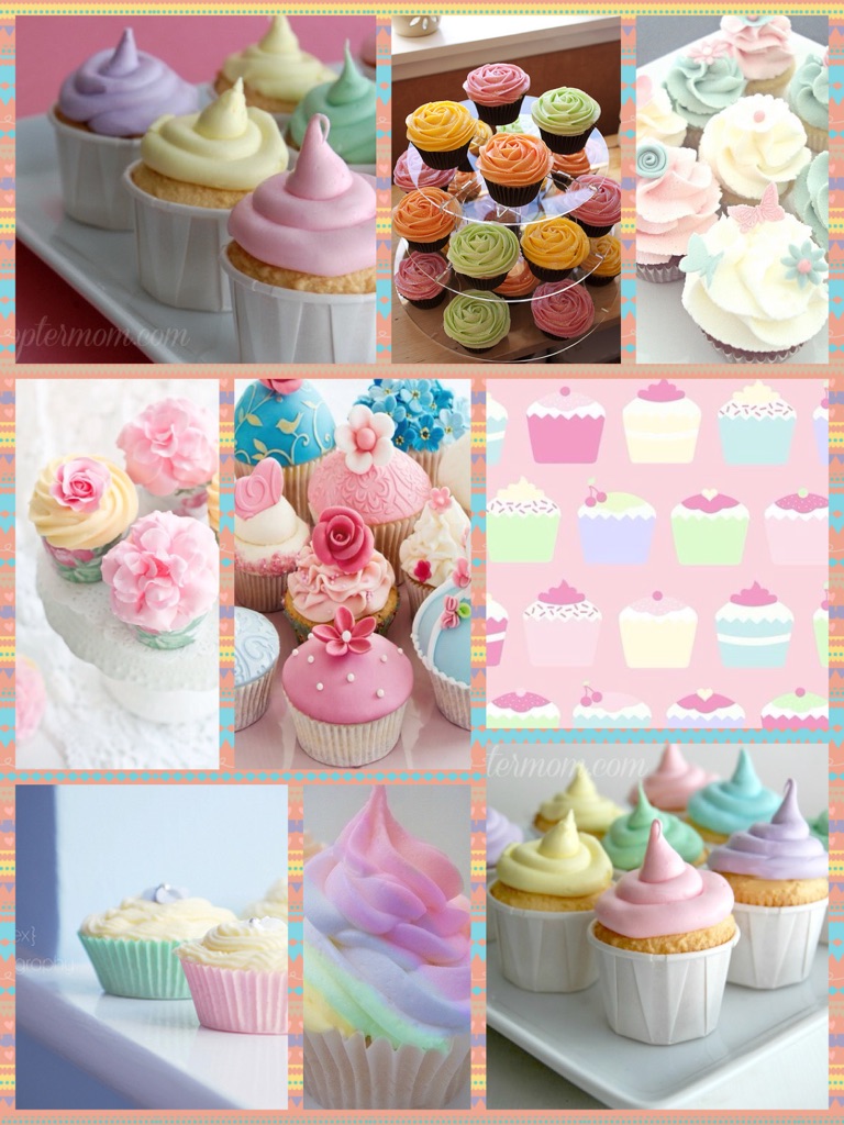 Pastel cupcakes 