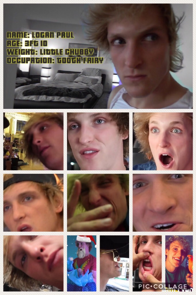 Collage 3 of 3/ Many of the pictures i have of Logan Paul from his vlogs. Im not creepy, just dedicated