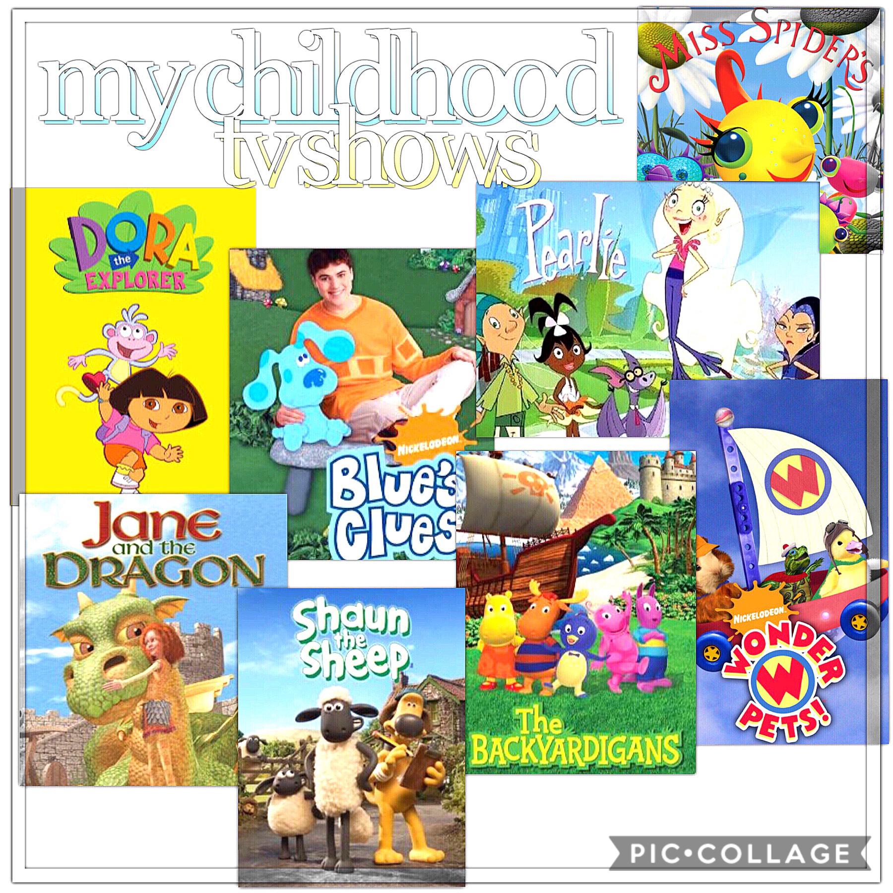 inspo: calz💛 here are the shows of my early childhood! comment what yours were!