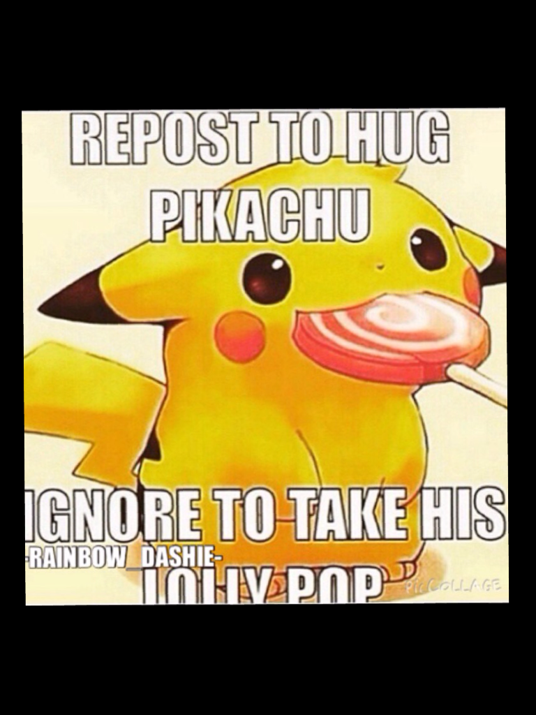 Please reposts. Pikachu is too cute to ignore!