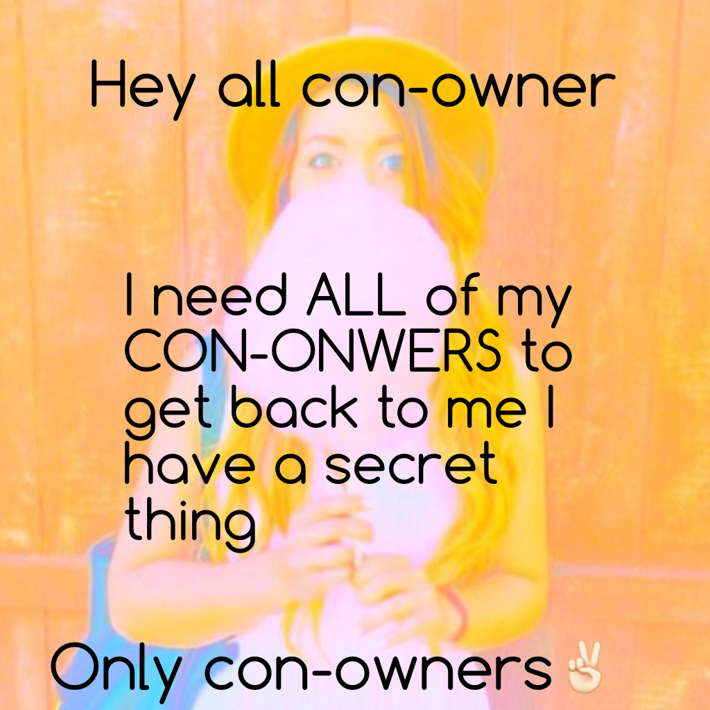 Only con-owners✌🏻️
