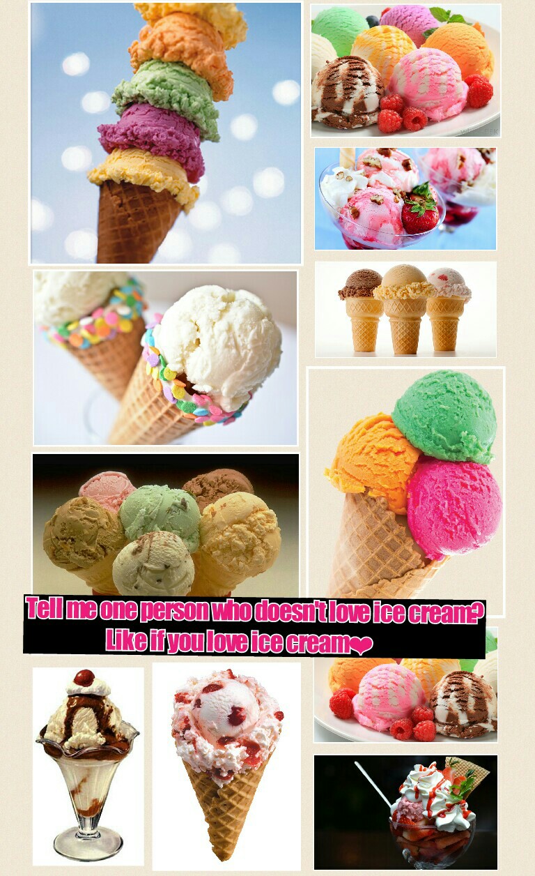 Tell me one person who doesn't love ice cream?
Like if you love ice cream❤👌