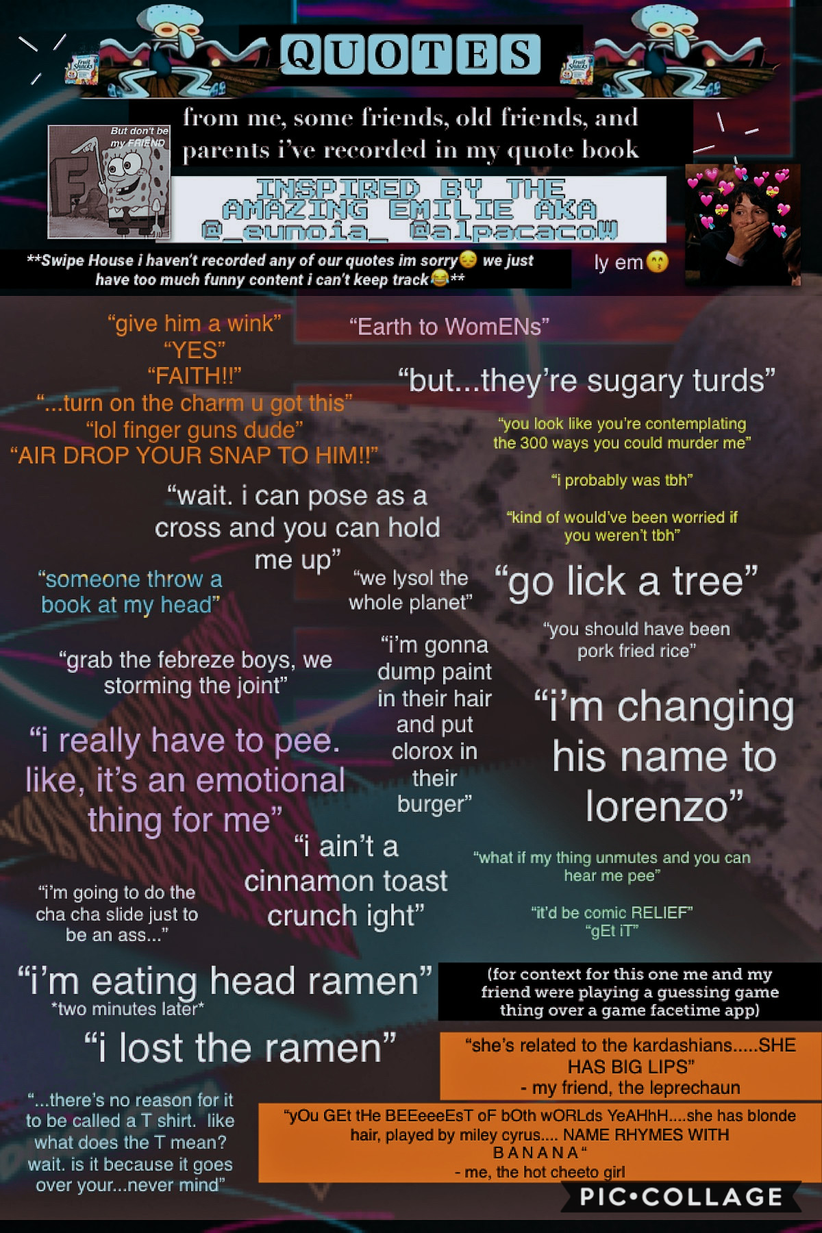 there’s still more😂 TAP
🔥CREDS TO EM FOR THIS IDEA🔥
the majority of these quotes are mine🤭 is that bad?😂 there’s a lot from my closest friend too
try and guess some that are mine skdhjs

smash like if you want more quotes🥴
