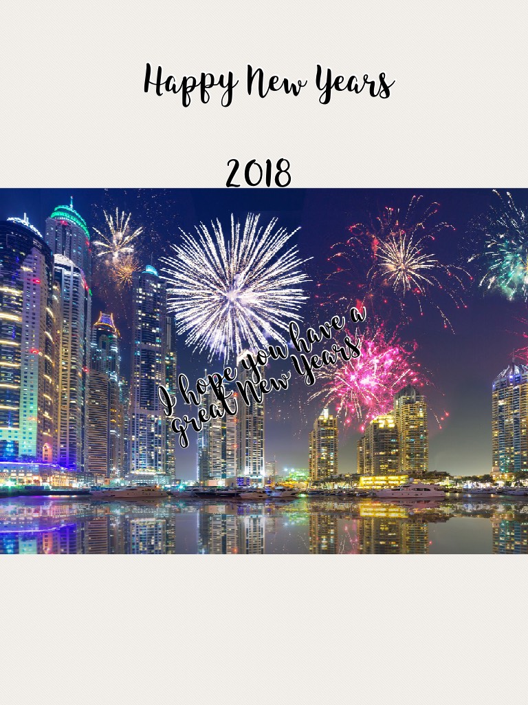 Happy New Years 2018!🎆
