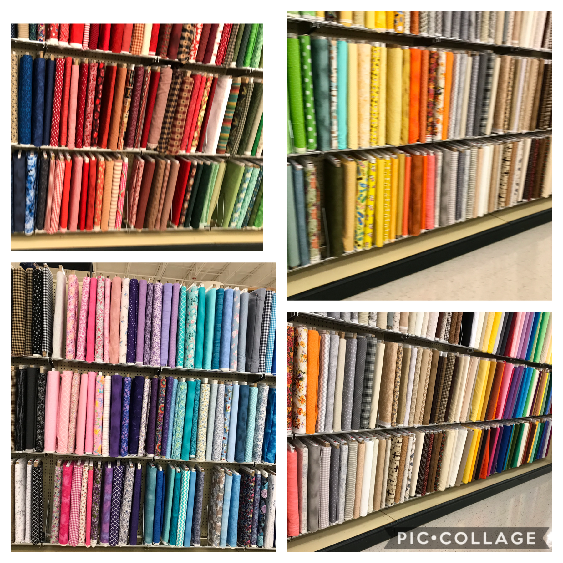 I went to a fabric store and thought this was cool how they put it in order.