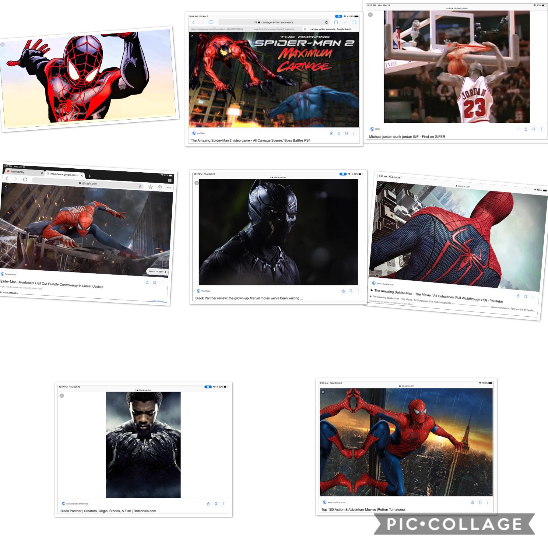 Micheal Jordan might be Spider-Man or black panther?