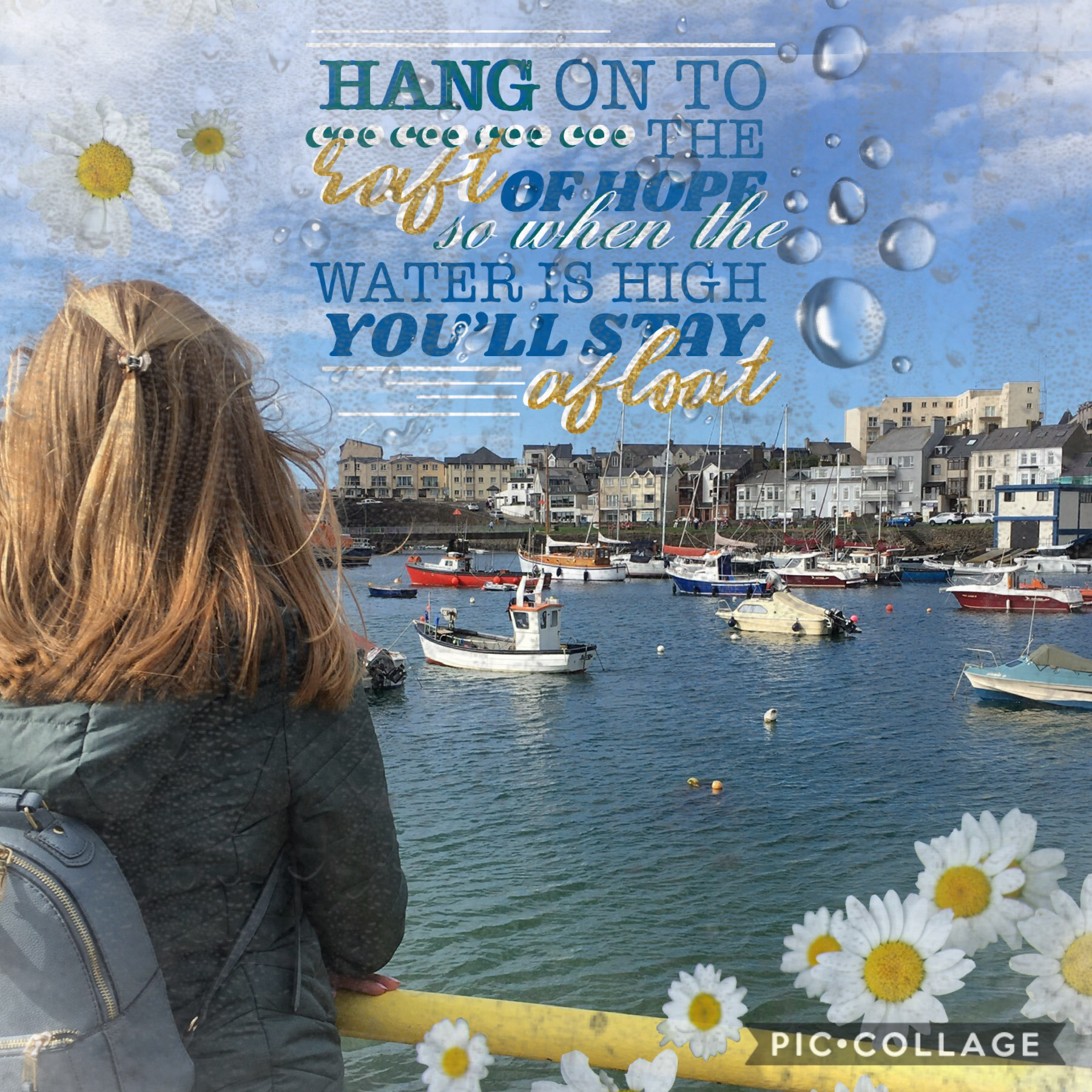 Inspired by gatheringblue ❤️her collages are all amazing!! shoutout to queendom_, sakuracat and WUNDERLUST from my contest check them all out 💗I used my own photo for this 😂❤️love this place! Hands up who else loves the sea🙌🏻This is just a quick collage a