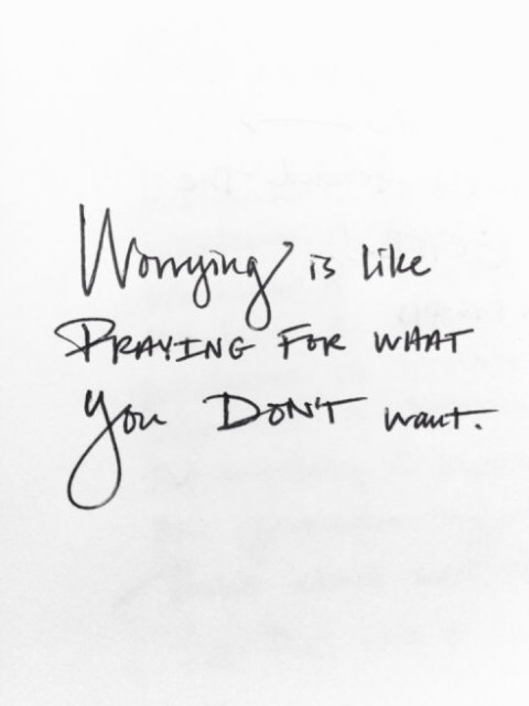 Worrying 