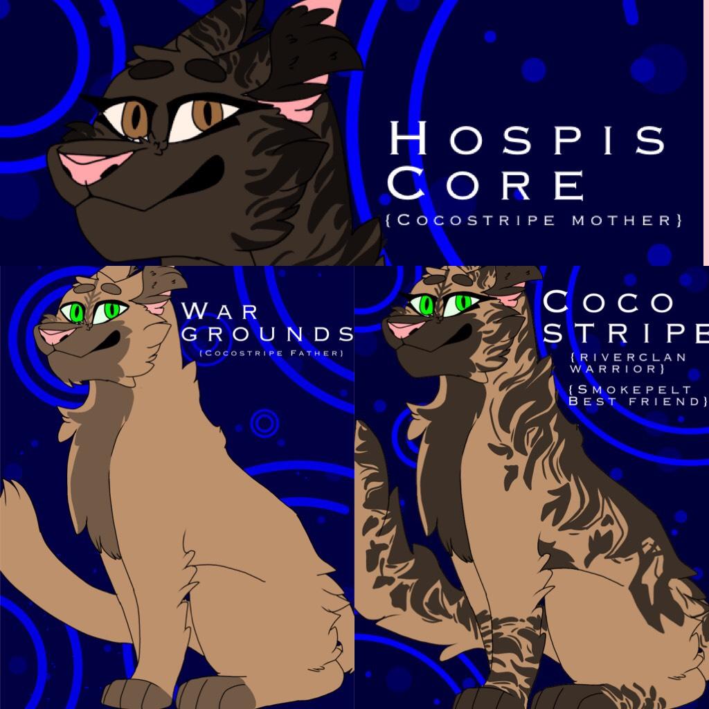 This is KatDrawsAlot22 cat, as a warrior cat. Riverclan family 