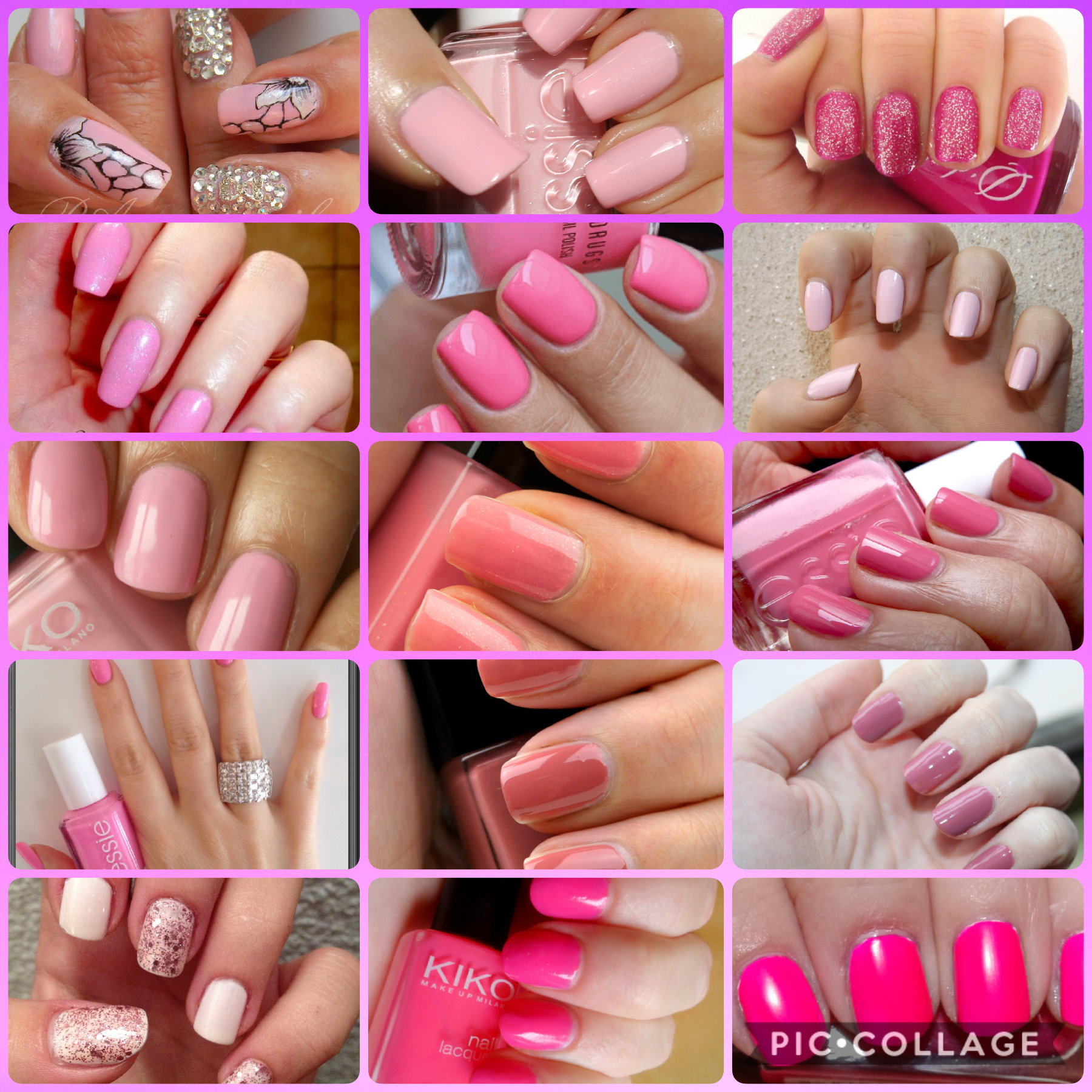 Nail art pink 