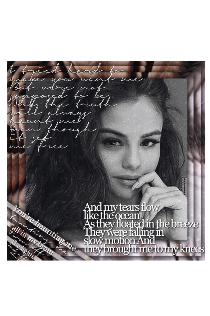 Selena ☕️ inspired by: MoonlightDaya 
🎶:Clean Bandit - Tears feat. Louisa Johnson:🎶