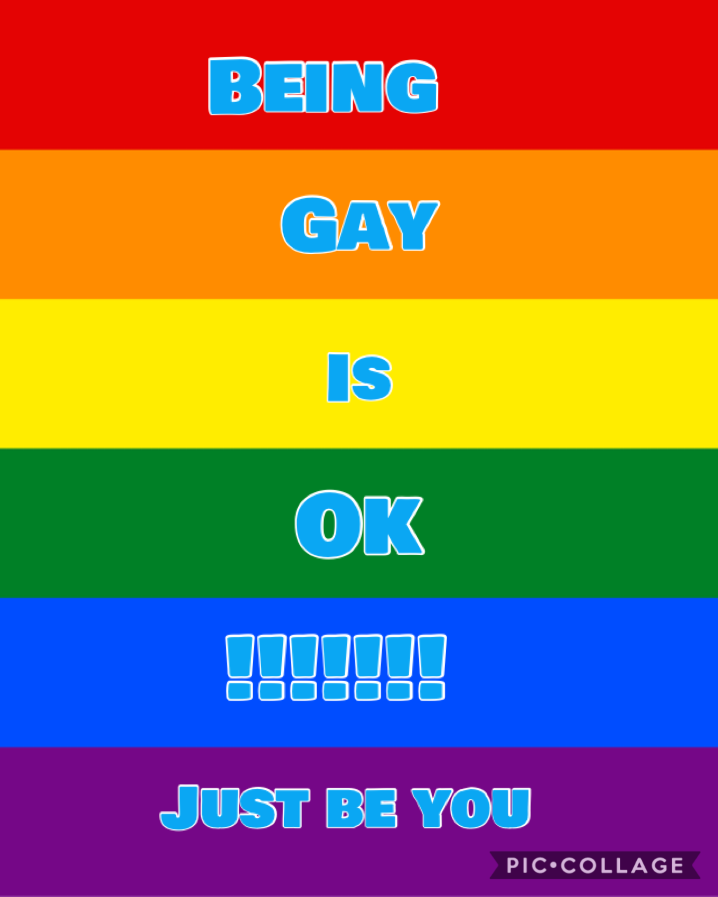 Being gay is ok