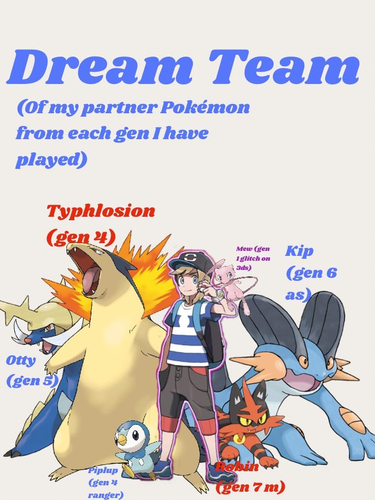 Dream Team of partner Pokémon