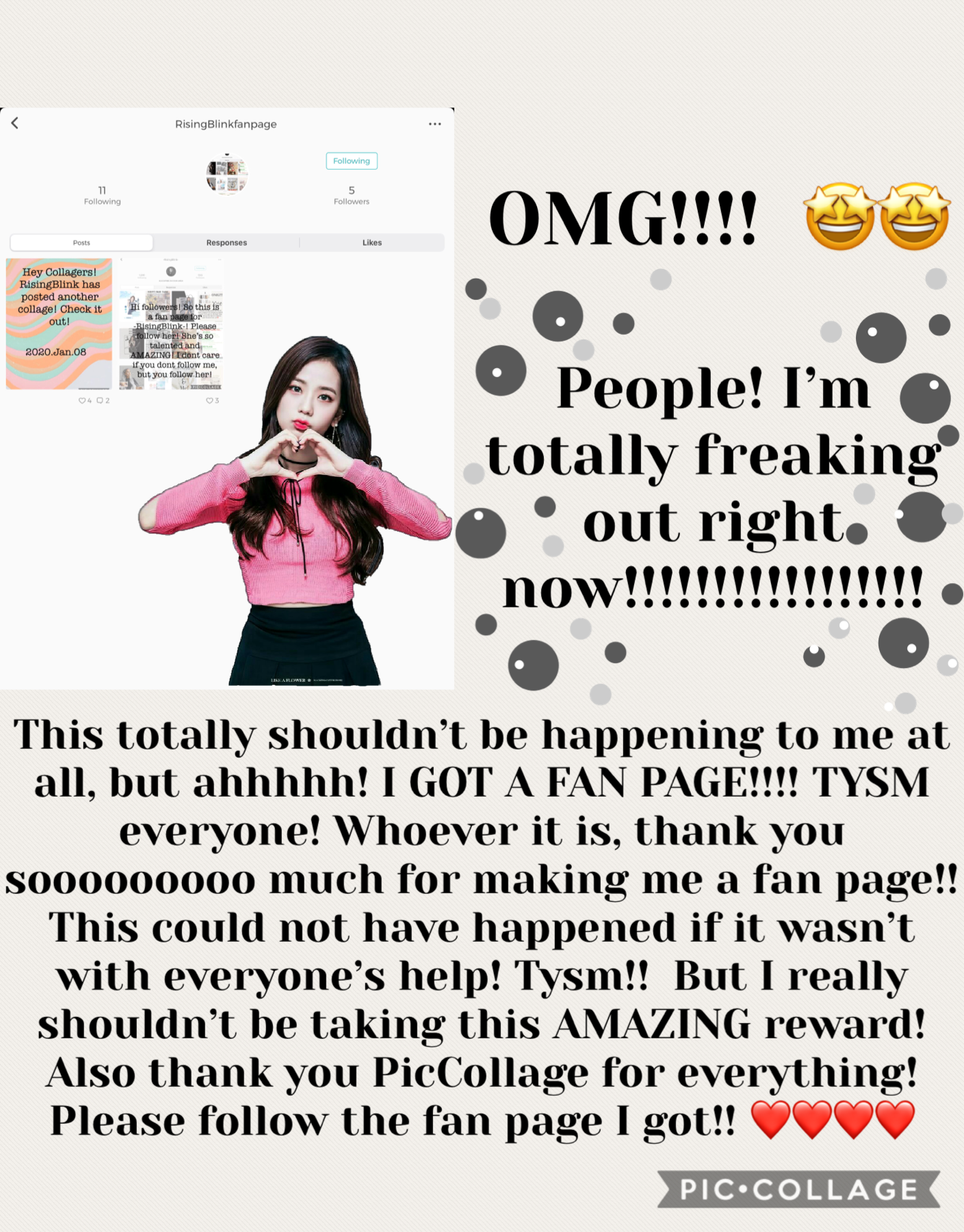 💗TAP💗

AHHHHHH!!!!! 
IM TOO FREAKED OUT TO TALK!
THANK YOU SO MUCH! 
ALSO THANK YOU SO MUCH TO MY BESTIE SPARKLYDIAMONDS FOR TELLING ME THIS! 