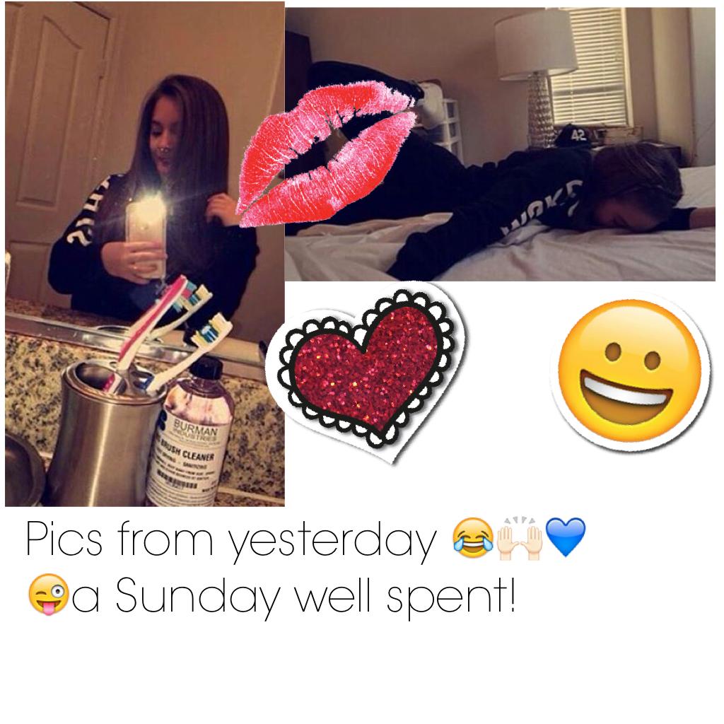 Pics from yesterday 😂🙌🏻💙😜a Sunday well spent! 