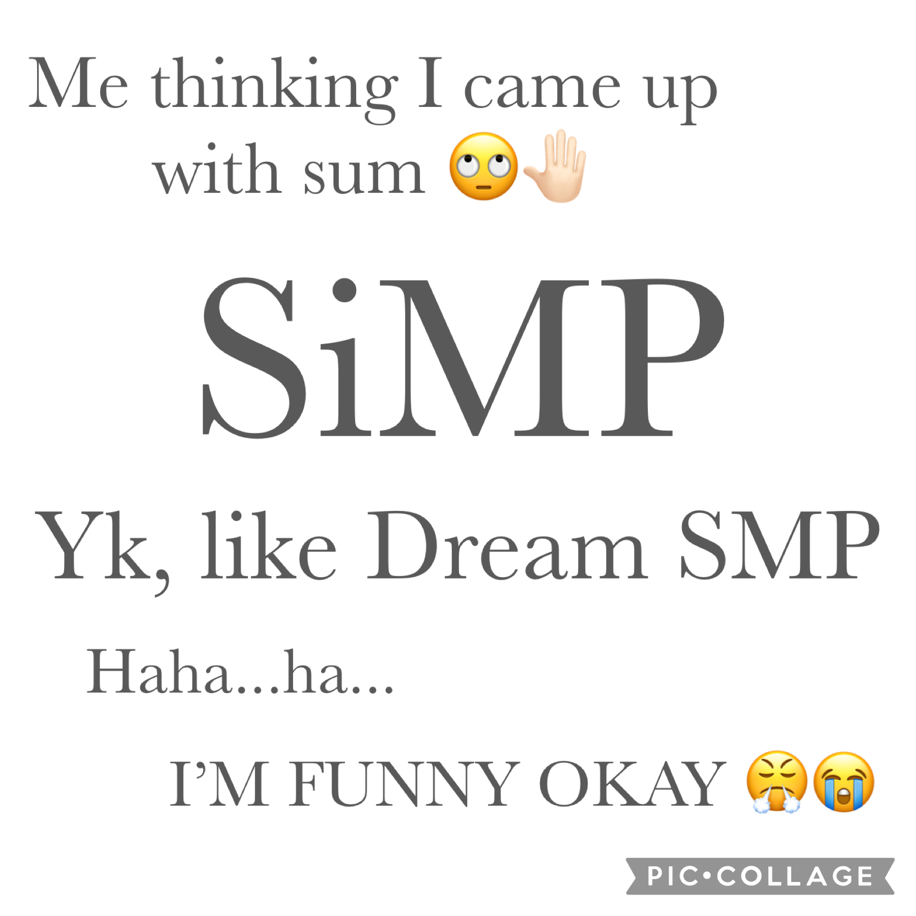 Seriously, whenever I see Dream SMP, I always think Dream SiMP or smth