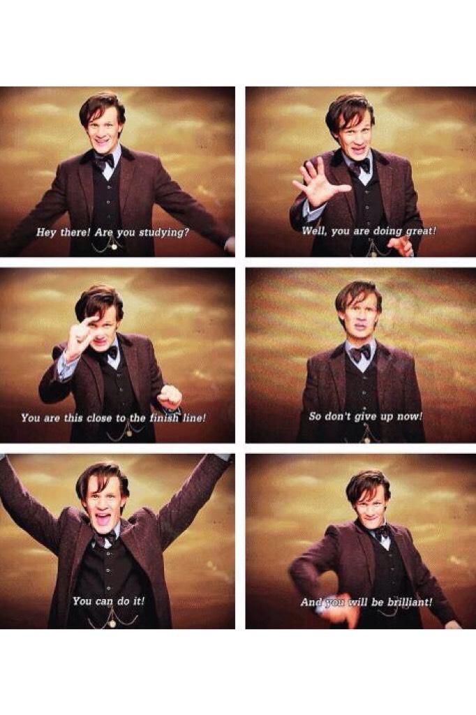 This is now my lock screen so when I'm distracted from school, Matt Smith encourages me to finish.