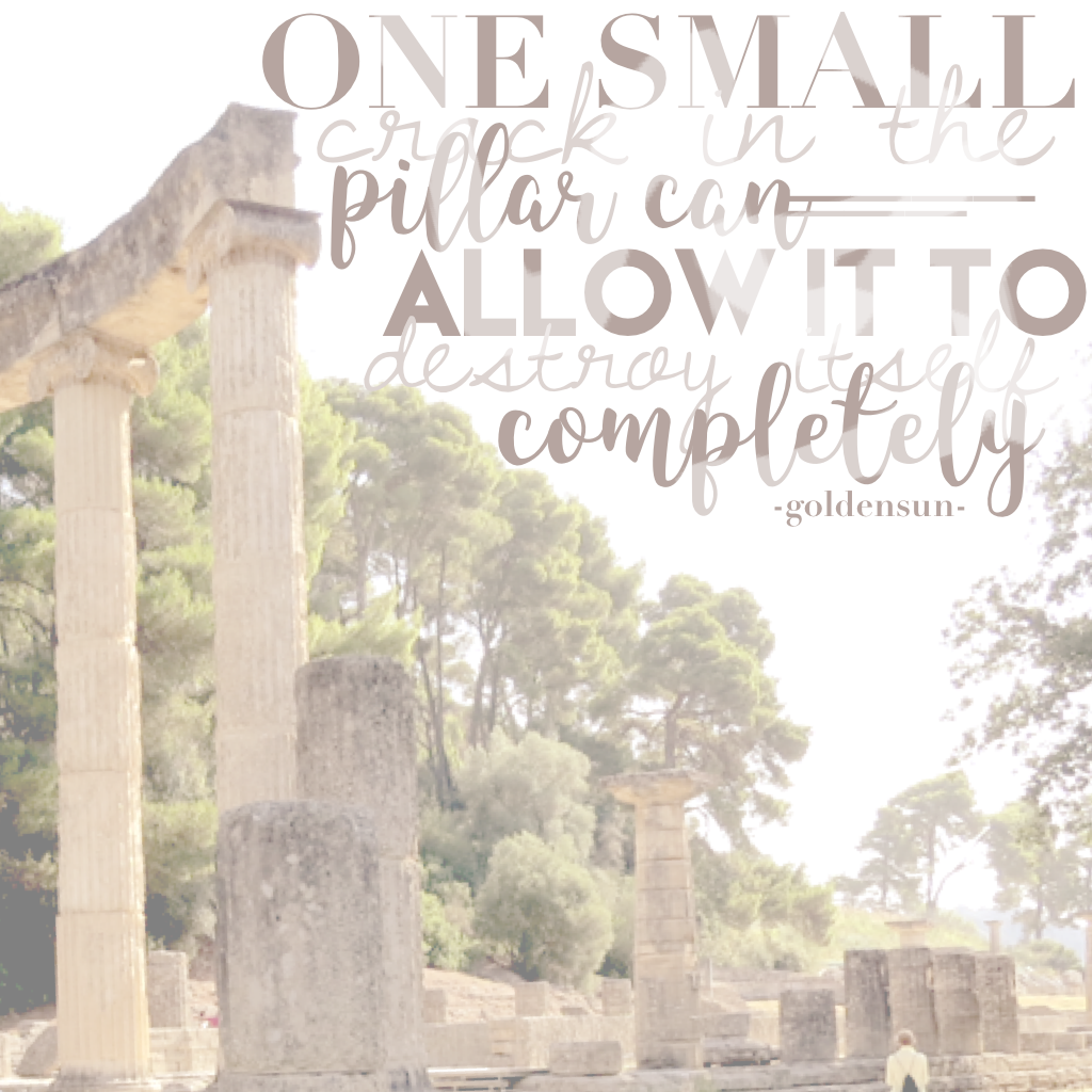 Click Here
How is it? I took the photo in Olympia, Greece! It's also my own quote! Rate it out of 10!!