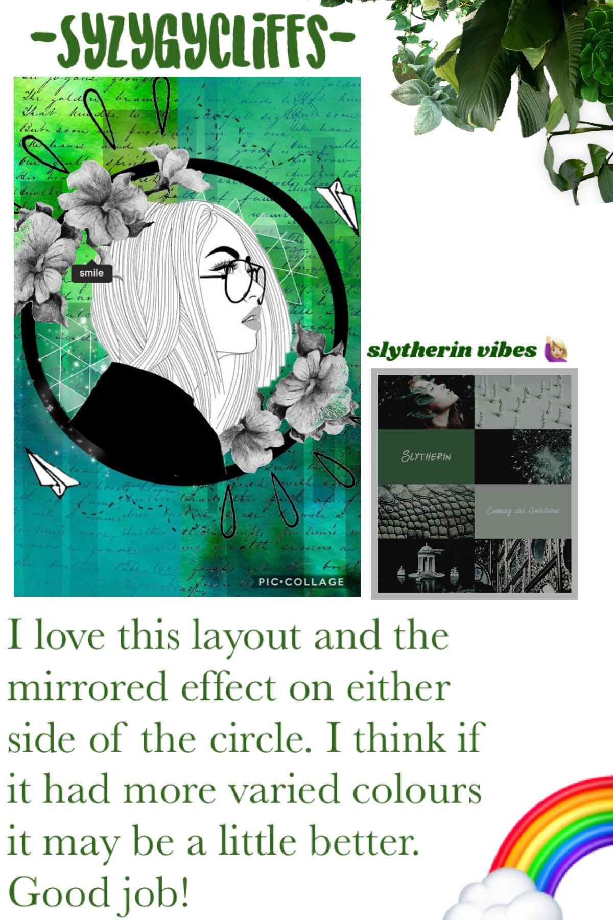 🌈TAP🌈
I’m getting a loaddd of slytherin vibes from this 🙋🏼‍♀️ anyone else?

•- fave collage 
•- -SyzygyCliffs-