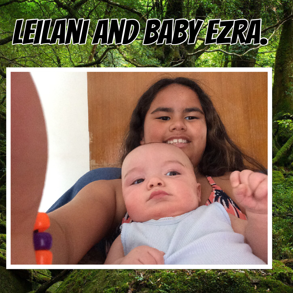 Leilani and baby Ezra.