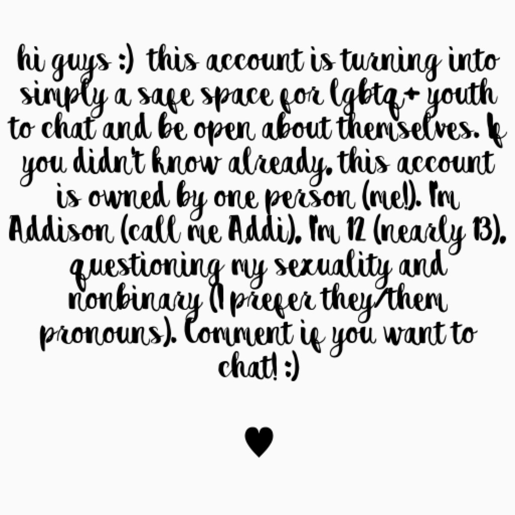 if you can't read this font, comment :) ~ Addi 🌈 xx