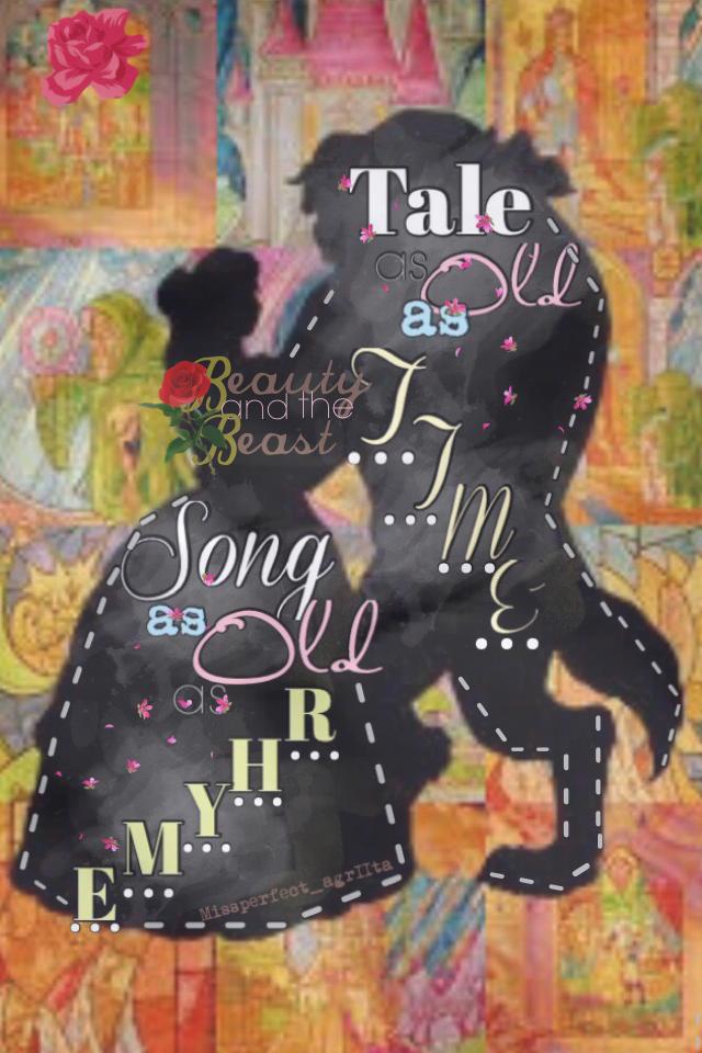💫Tale as old as time, Song as old as rhyme💫I'm so proud of this one - took longer than it was supposed to tho😅think I should make more Disney ones!!#beautyandbeastfangirl💕