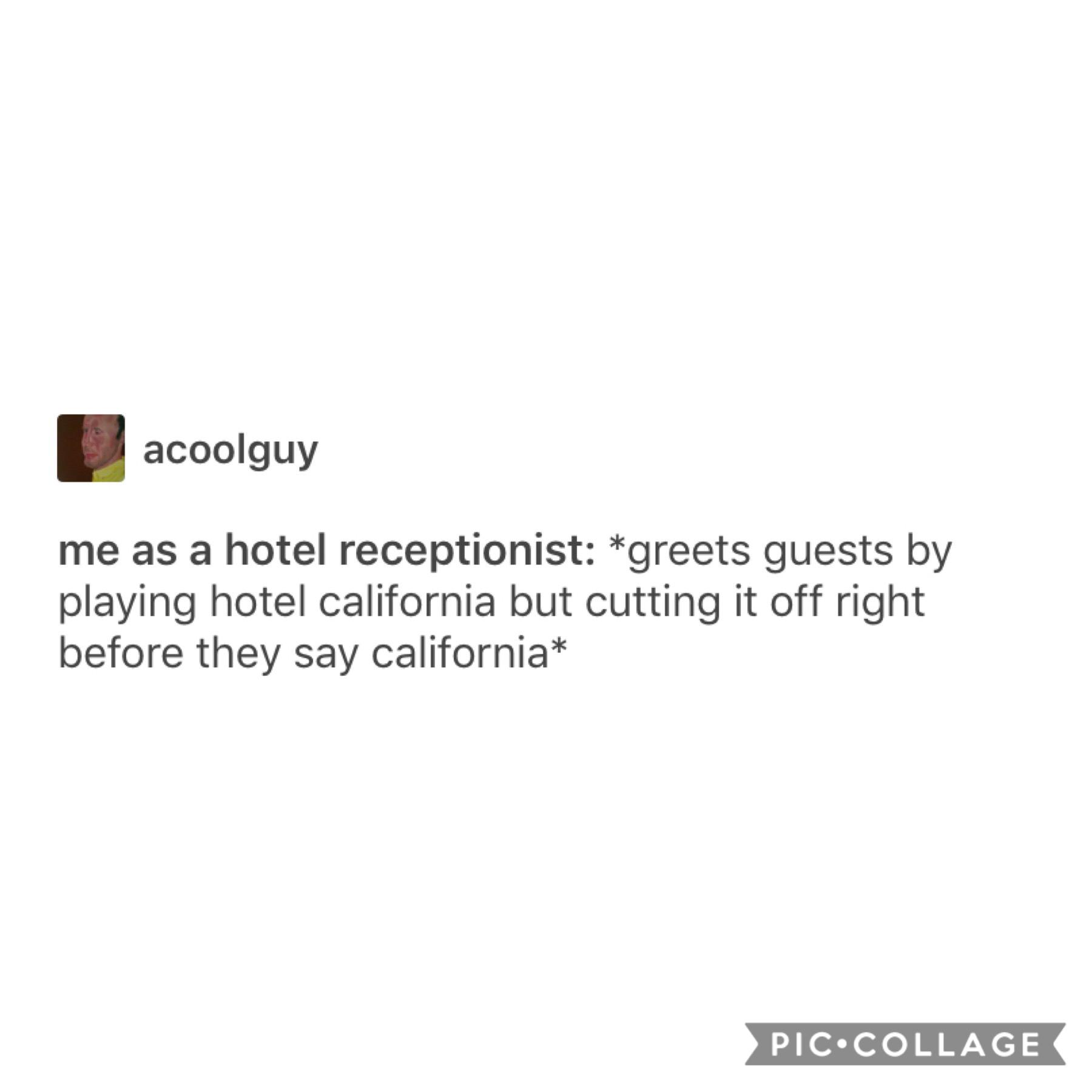 Welcome to the hotel-