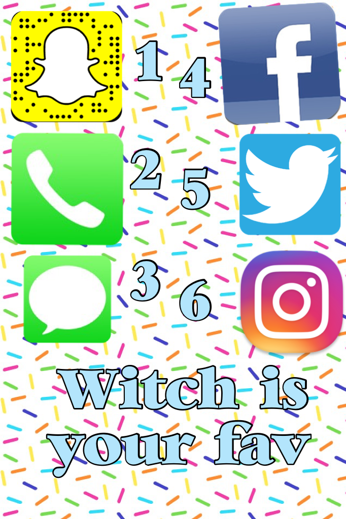 Witch is  your fav app