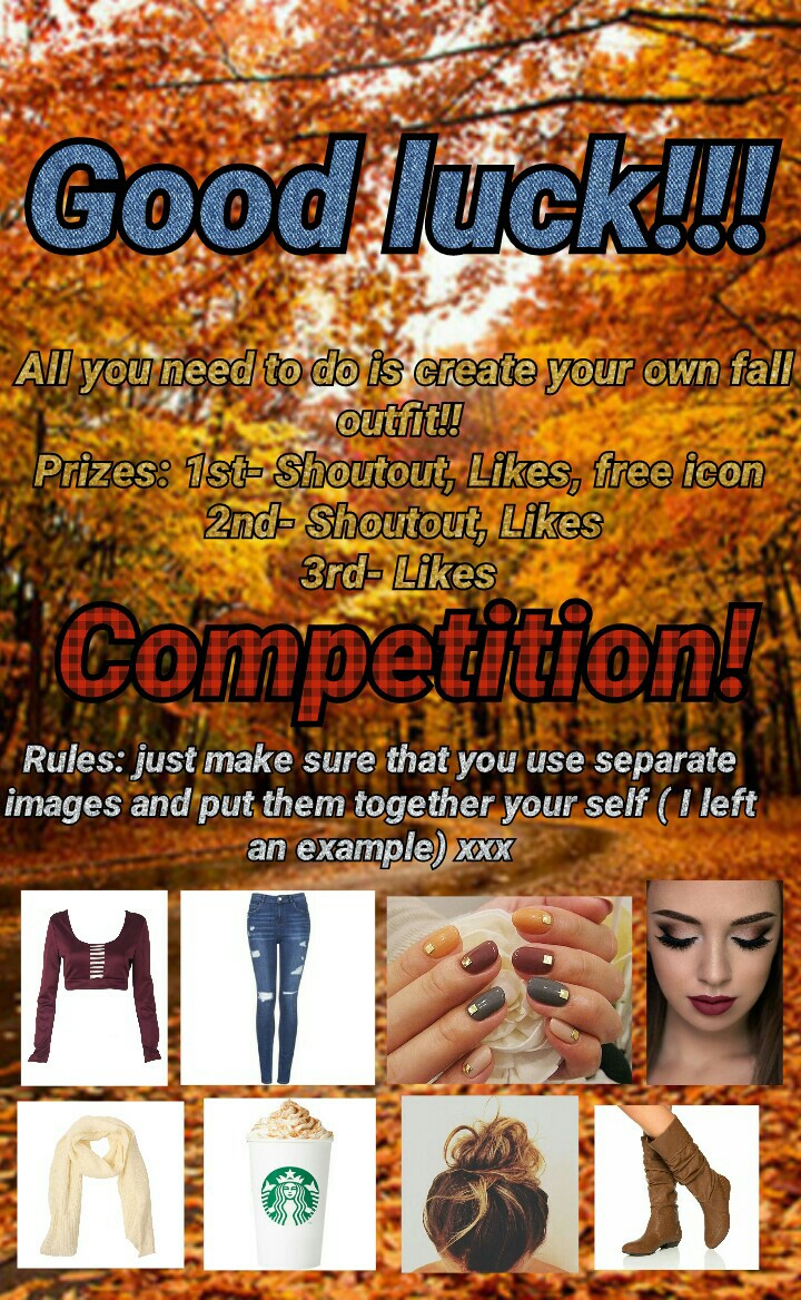 Competition!!!
Good luck!!! xxx
Lots of love 
Unicorn_xox 