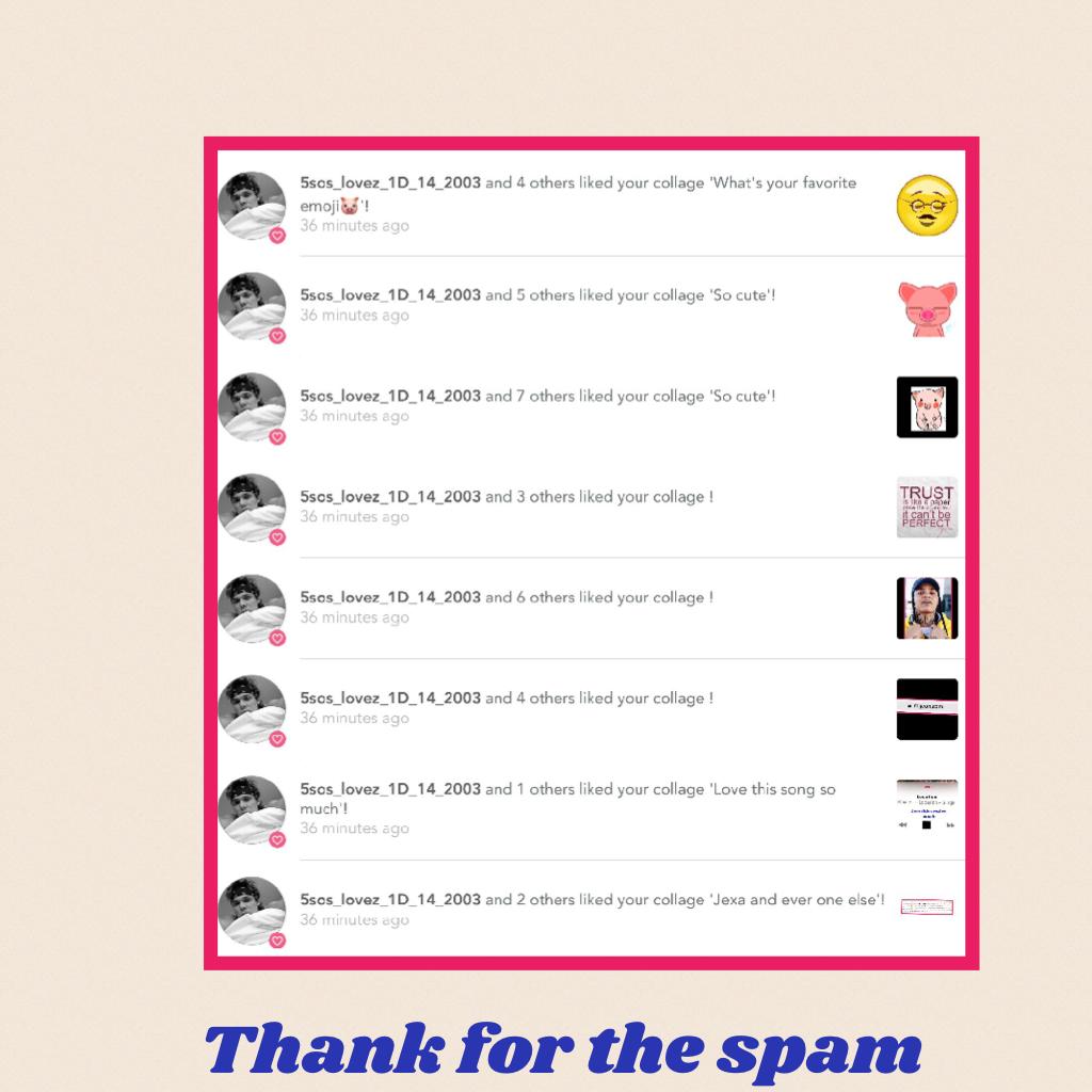 Thank for the spam