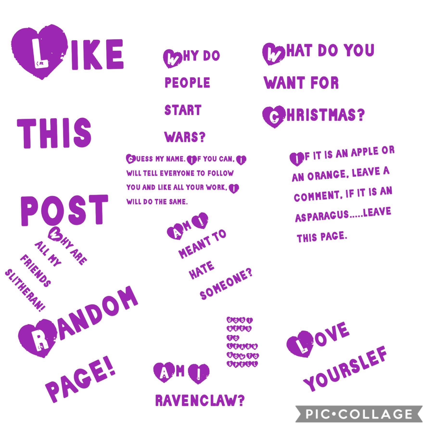 Random page. Bored? Challenge? WANT LIKES OR FOLLOWS?