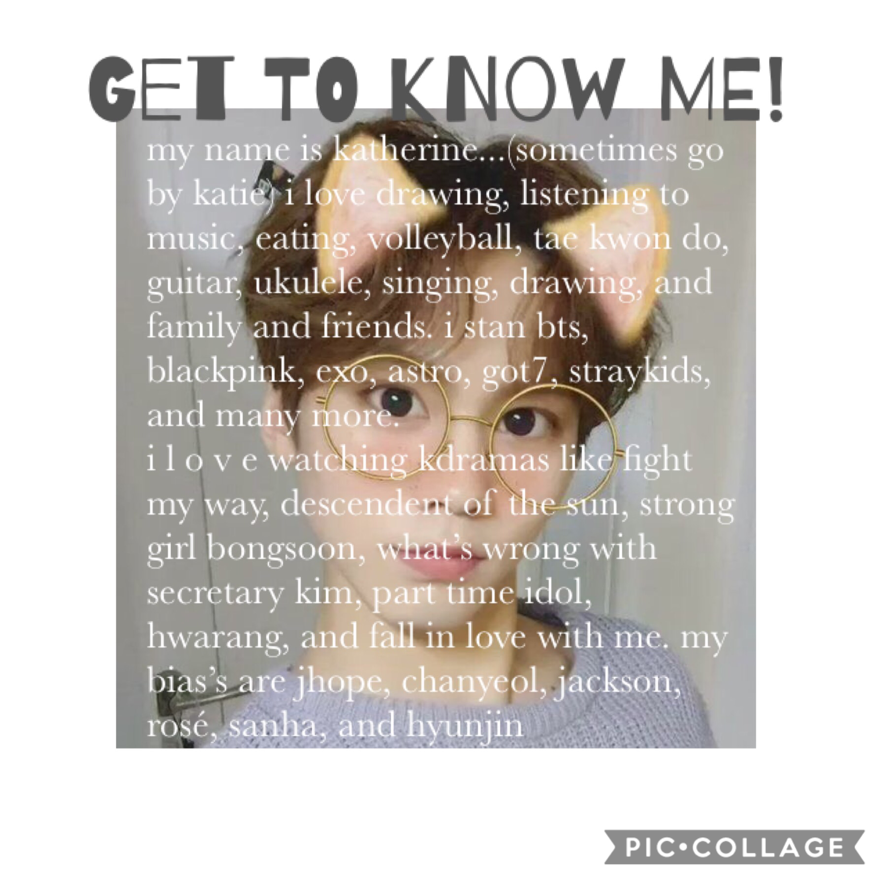 get to know me!
