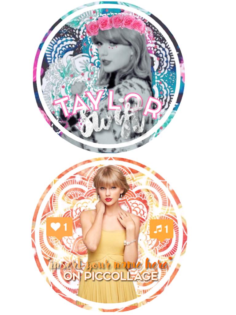 Here are 2 Taylor swift icons! Give credit if used and if you would like the 2nd one with your name let me know!