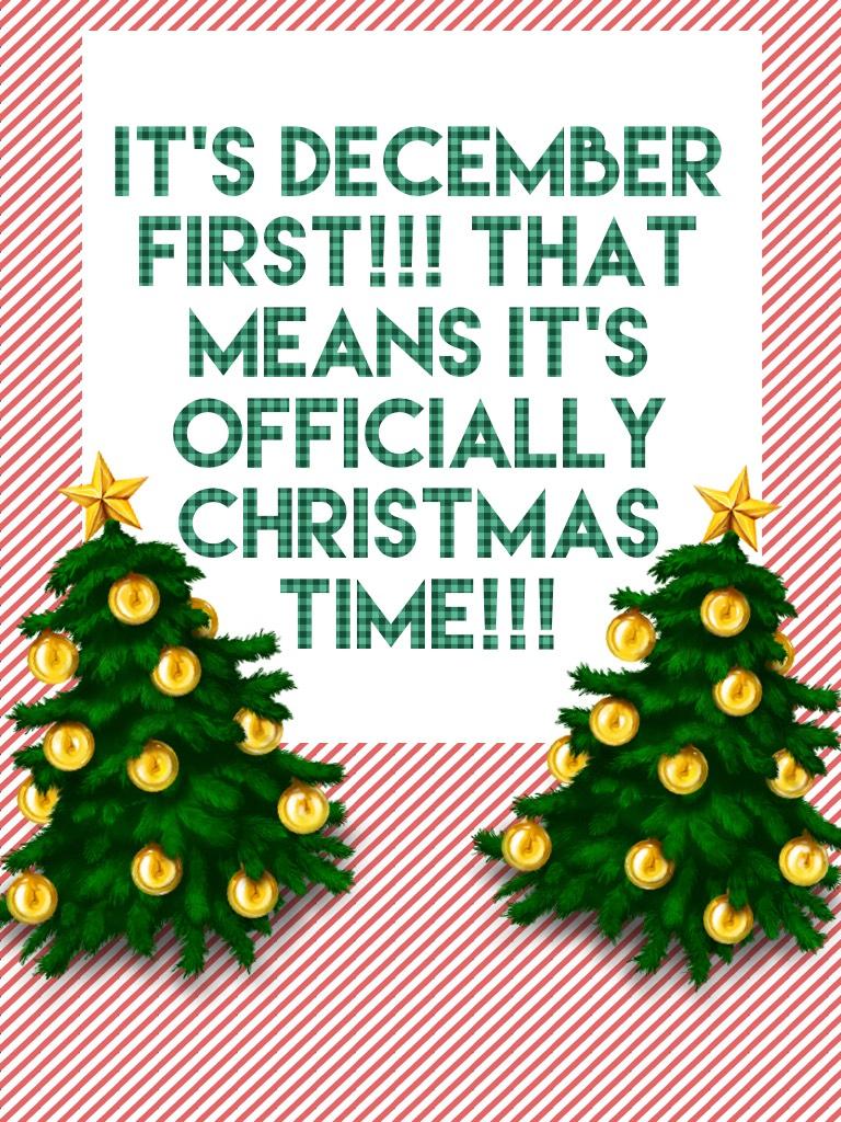 ☃️🌲🎁It’s December first!!! That means it’s officially Christmas time!!!🎁🌲☃️