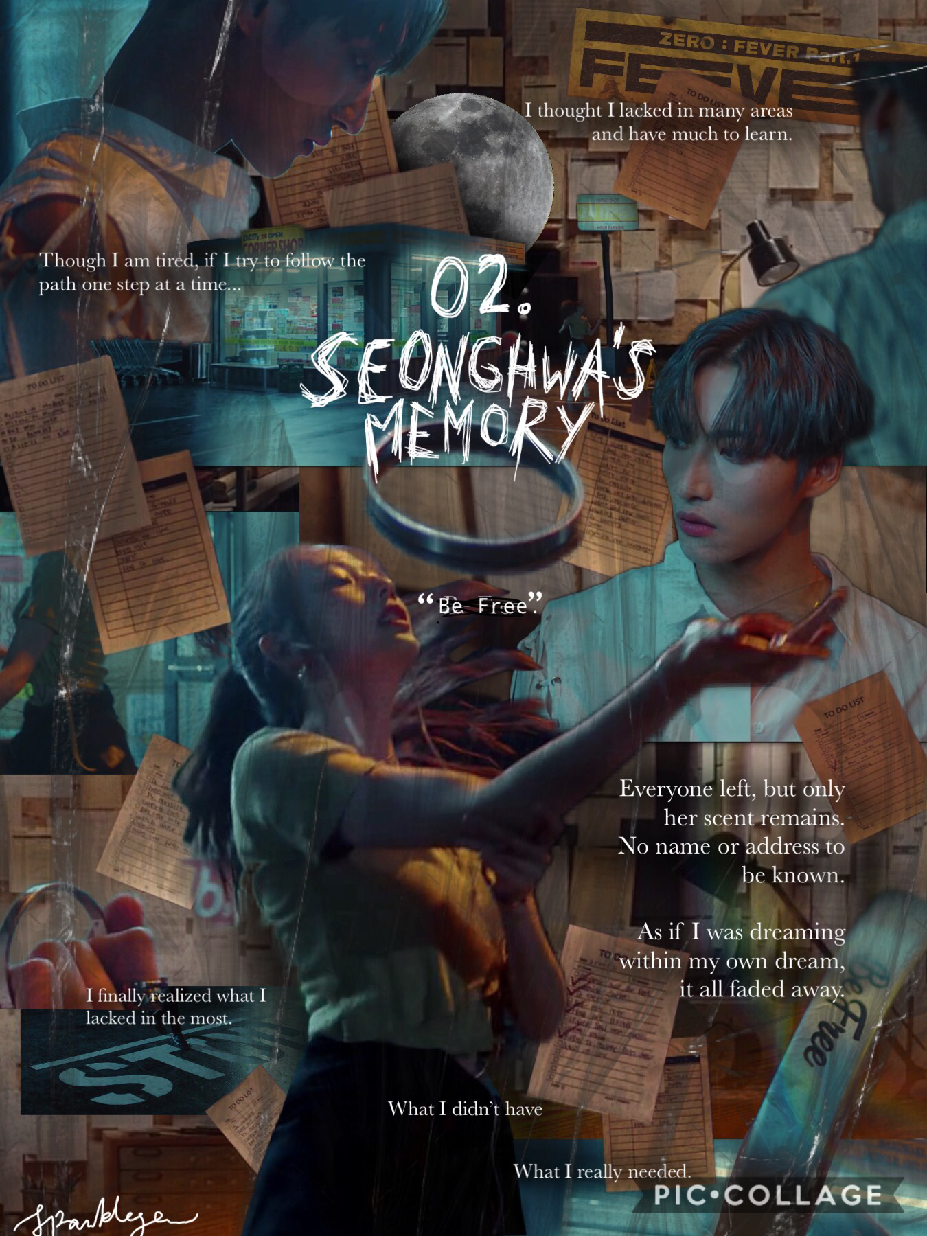 [3/10] 02. “Seonghwa’s Memory” | 1 of SH’s to-do tasks was to “fall in love”. the girl must have been a symbol of freedom to him from his burdens. But eventually she left like everyone else