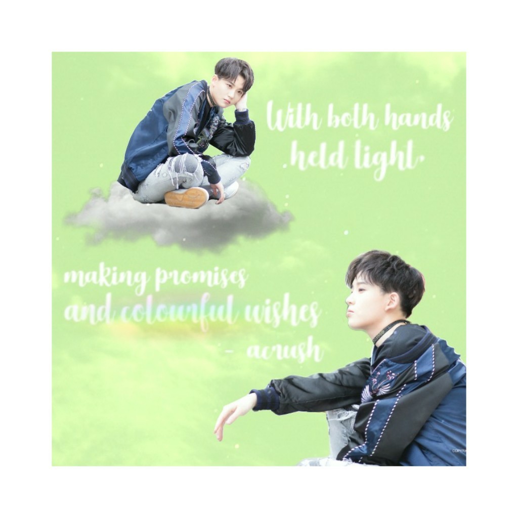 with both hands held tight, making promises and colourful wishes - acrush[fanxyred] ♡