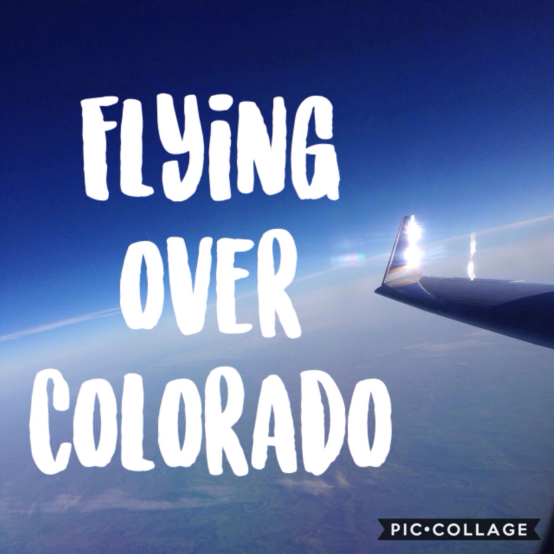 Flying over Colorado on the way to Anaheim!!