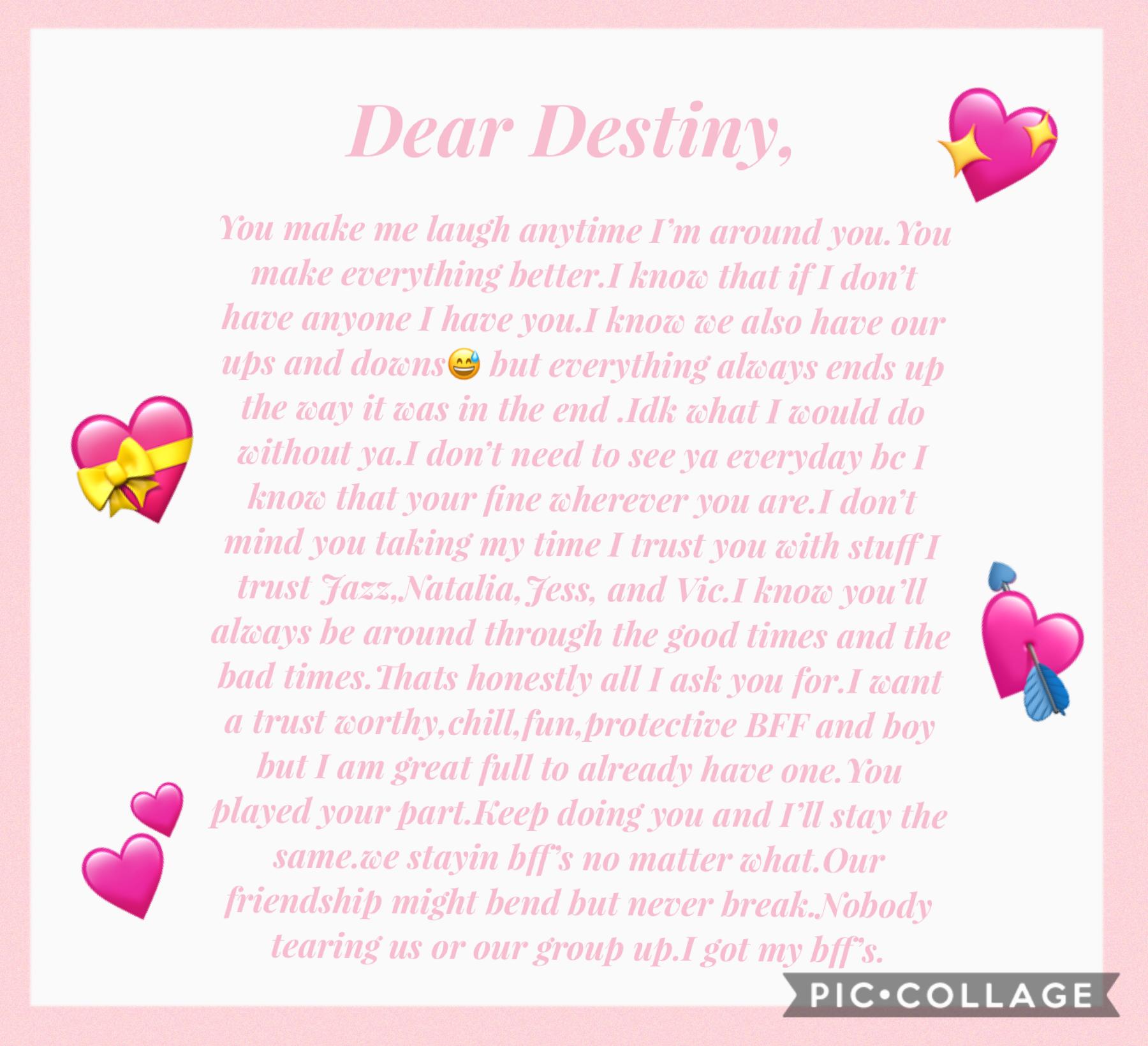 This is for Destiny💖
