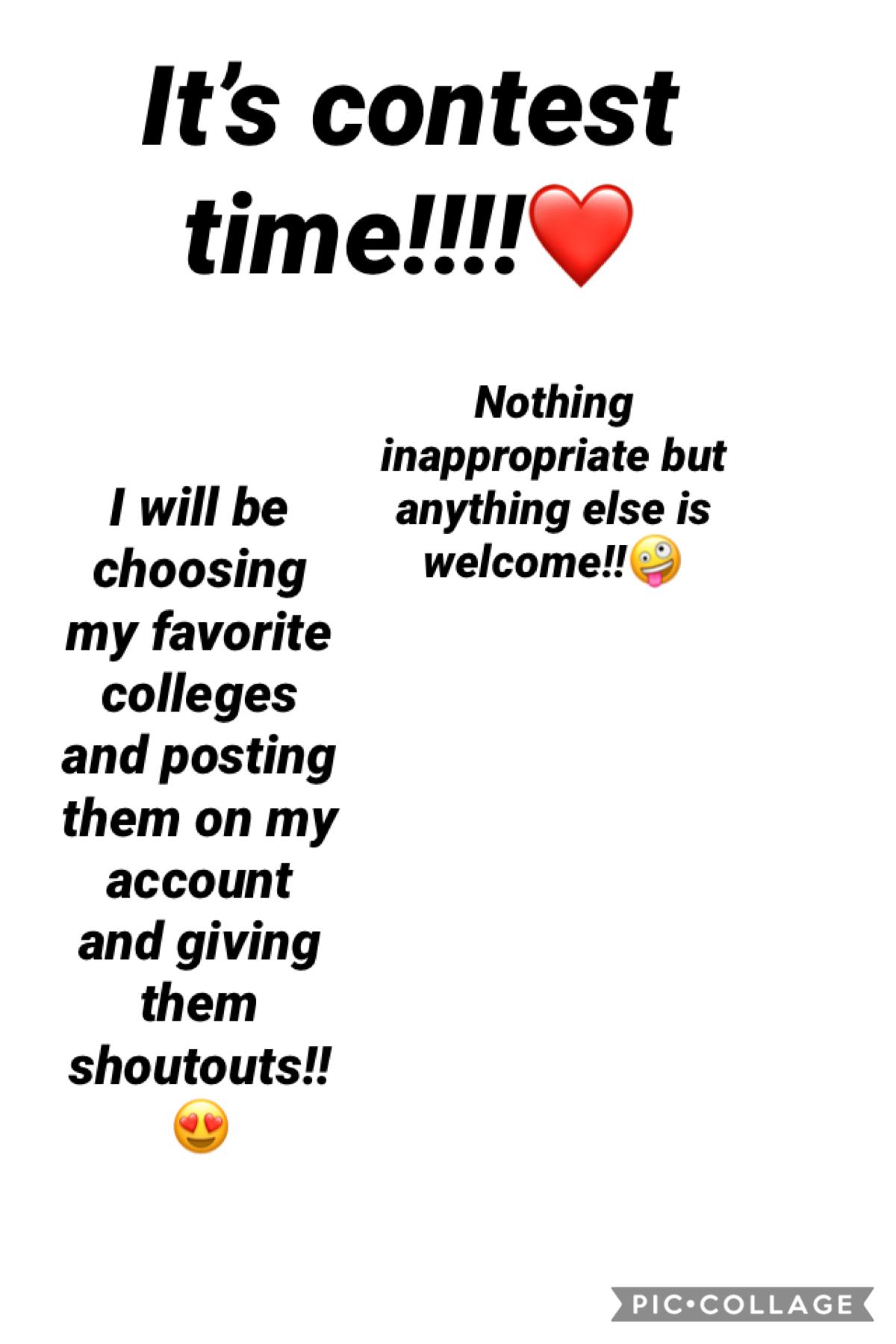Contest time!!! Sorry I haven’t been active!🤪❤️