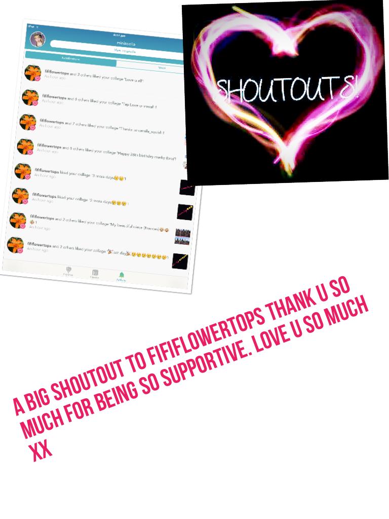 A big shoutout to fififlowertops thank u so much for being so supportive. Love u so much xx