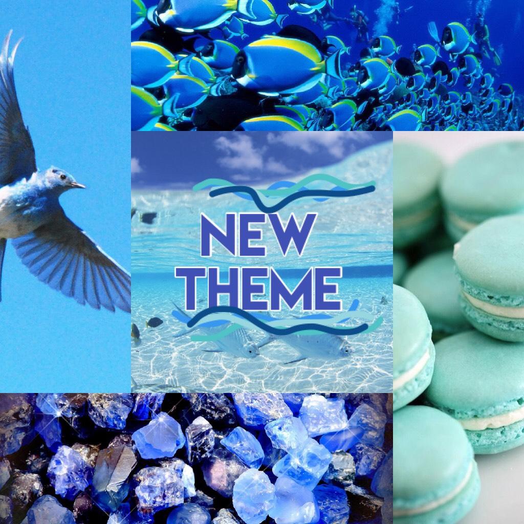New Theme - Shades of Blue, White, and Black. 