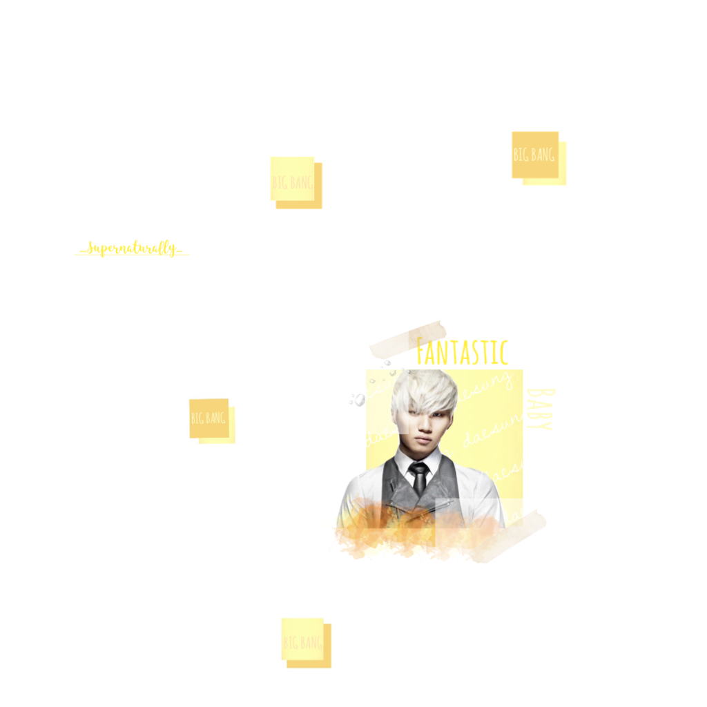 Big Bang - Daesung  Hope you like! I'm still drawing out names from a tub to see who I'm editing...